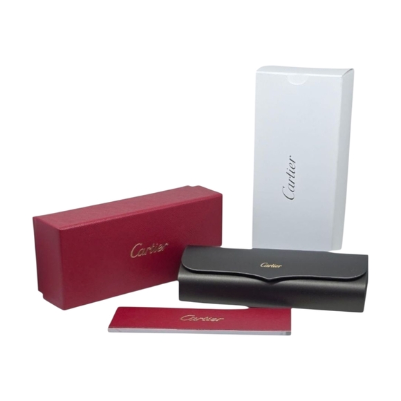 CARTIER LAQUERED Gold and Brown Sunglasses - Picture 6 of 10